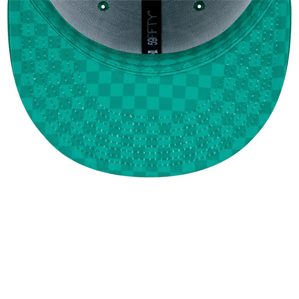Philadelphia Eagles New Era Checkered 59FIFTY Fitted Hat - Kelly Green for sale