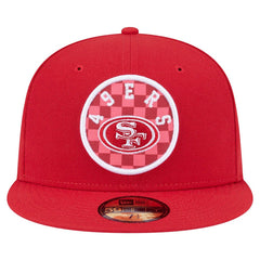 San Francisco 49ers New Era Checkered 59FIFTY Fitted Hat - Scarlet on sale