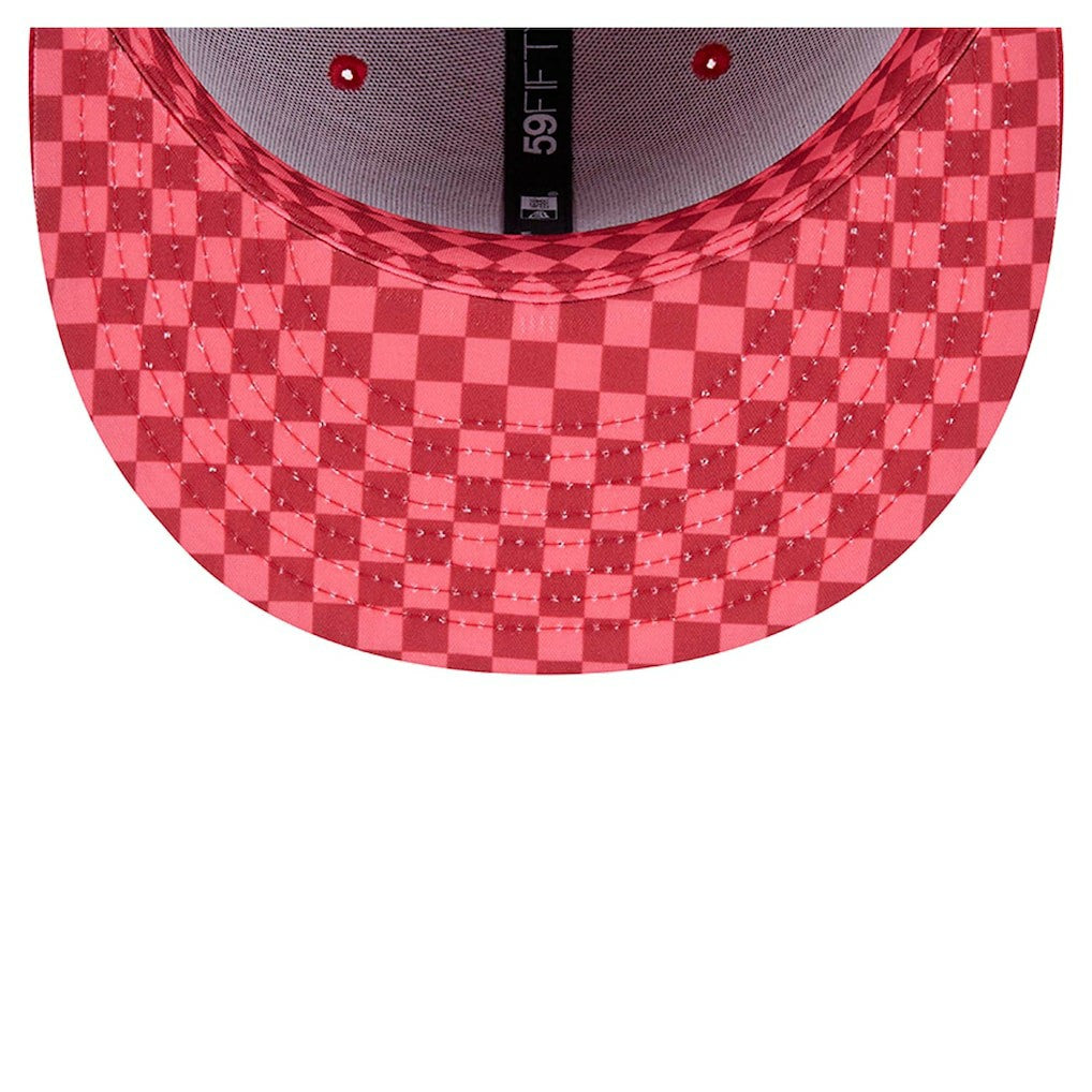 San Francisco 49ers New Era Checkered 59FIFTY Fitted Hat - Scarlet on sale
