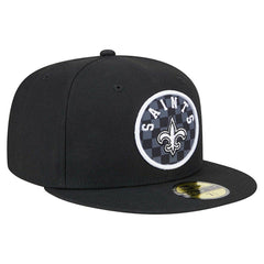 New Orleans Saints New Era Checkered 59FIFTY Fitted Hat - Black cheap