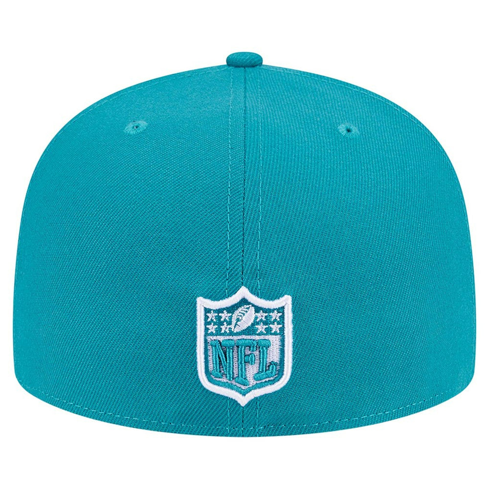 Miami Dolphins New Era Checkered 59FIFTY Fitted Hat - Aqua for sale