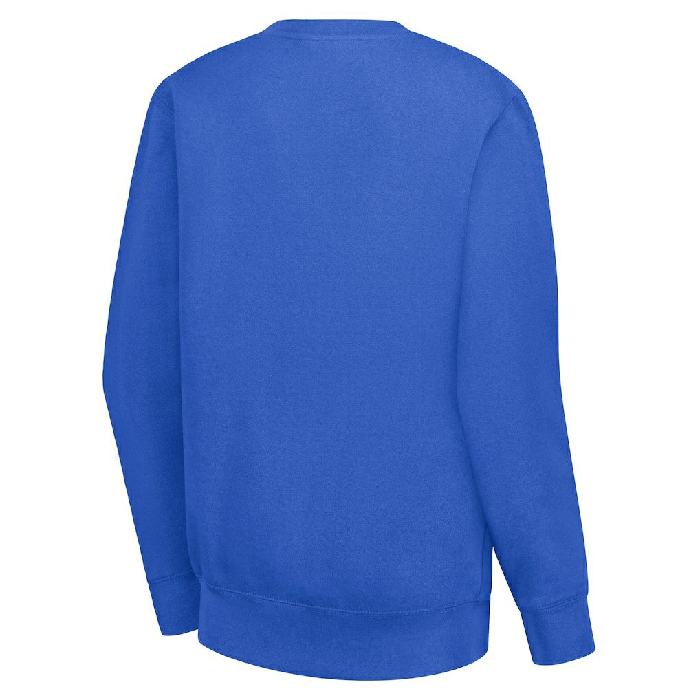 Golden State Warriors G-III 4Her by Carl Banks Women's Heart Graphic Fleece Pullover Sweatshirt sale - Royal discount