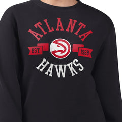 Atlanta Hawks G-III 4Her by Carl Banks Women's Large Team Logo Graphic Fleece Pullover Sweatshirt - Black for sale