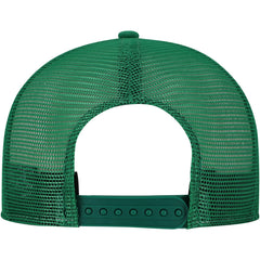 New York Jets New Era Striped A-Frame 9FIFTY Adjustable Trucker Snapback Hat - White/Green on sale