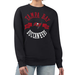 Tampa Bay Buccaneers G-III 4Her by Carl Banks Women's Large Team Graphic Fleece Pullover Sweatshirt - Black discount