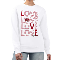 Tampa Bay Buccaneers G-III 4Her by Carl Banks Women's Lots of Love Graphic Fleece Pullover Sweatshirt - White online