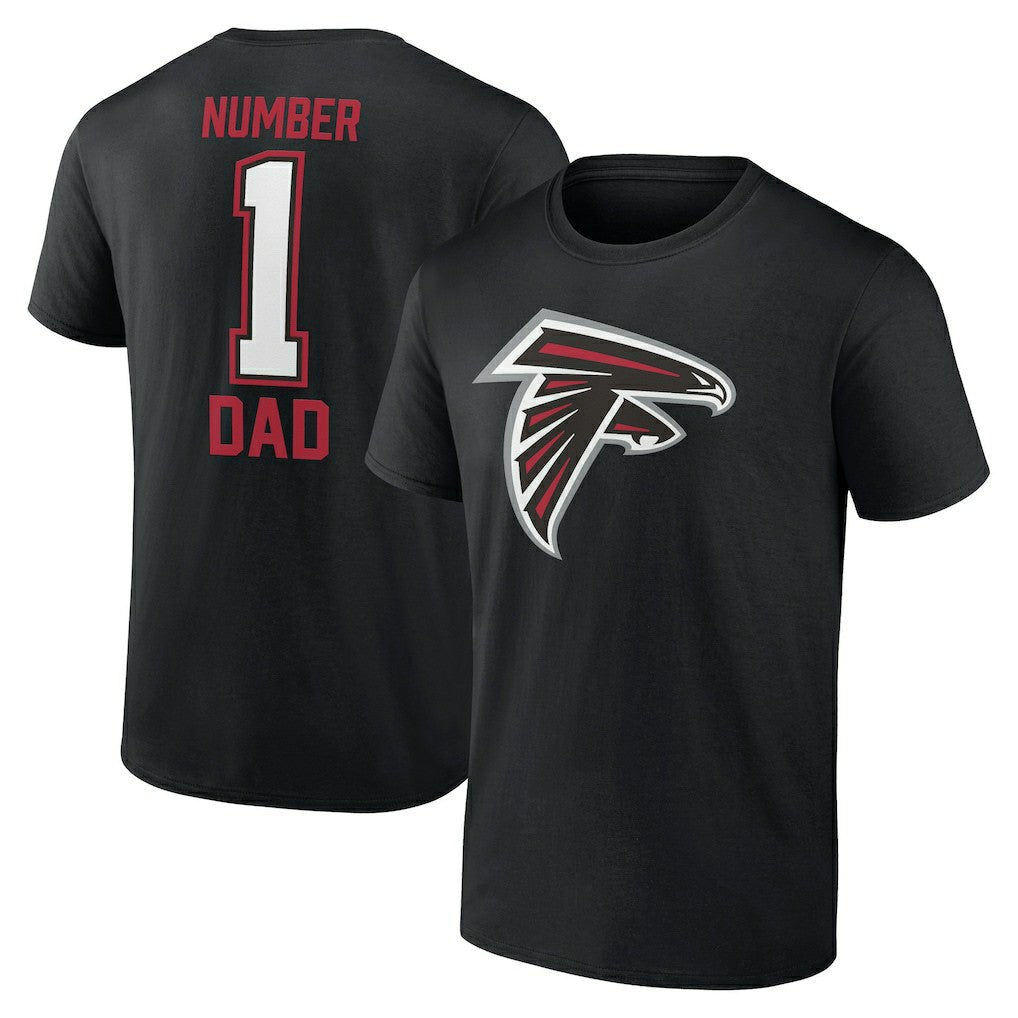 Atlanta Falcons Father's Day #1 Dad T-Shirt - Black online