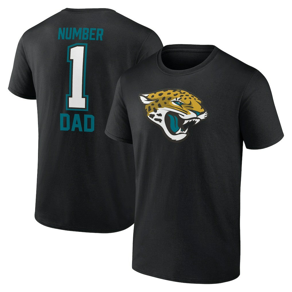 Jacksonville Jaguars Father's Day #1 Dad T-Shirt - Black online