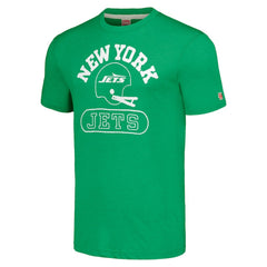 New York Jets Homage Unisex Helmet Tri-Blend T-Shirt - Green discount