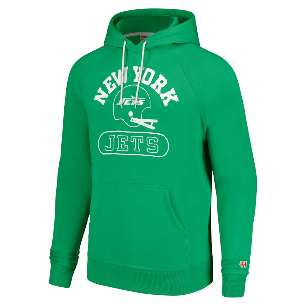 New York Jets Homage Unisex Helmet Tri-Blend Pullover Hoodie - Green cheap