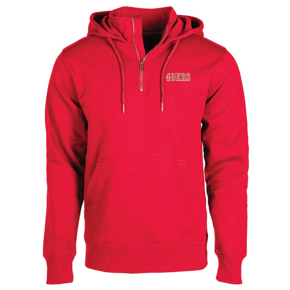 San Francisco 49ers Dunbrooke Unisex Defender Quarter-Zip Hoodie - Scarlet online