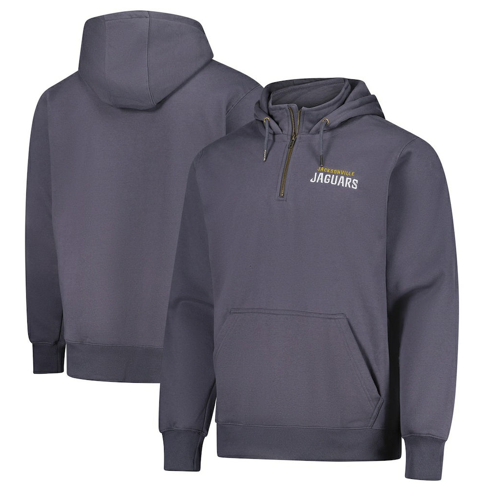 Jacksonville Jaguars Dunbrooke Unisex Defender Quarter-Zip Hoodie - Graphite sale