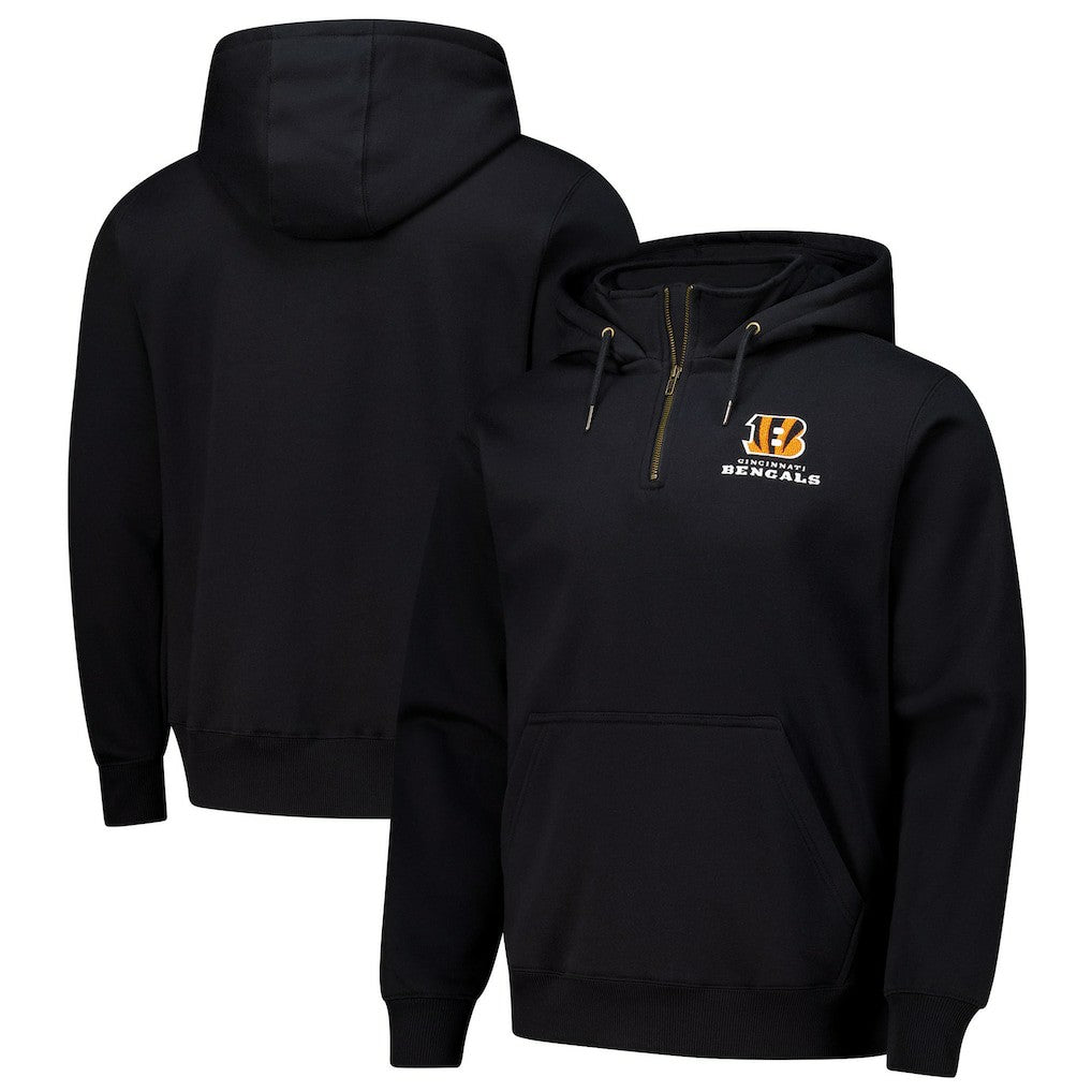 Cincinnati Bengals Dunbrooke Unisex Defender Quarter-Zip Hoodie - Black discount