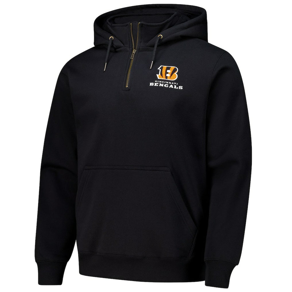 Cincinnati Bengals Dunbrooke Unisex Defender Quarter-Zip Hoodie - Black discount