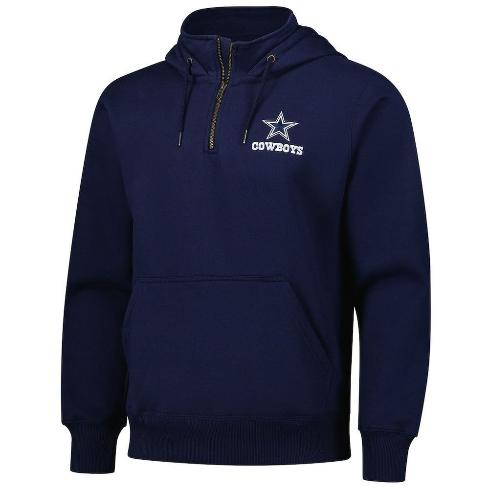 Dallas Cowboys Dunbrooke Unisex Defender Quarter-Zip Hoodie - Navy for sale