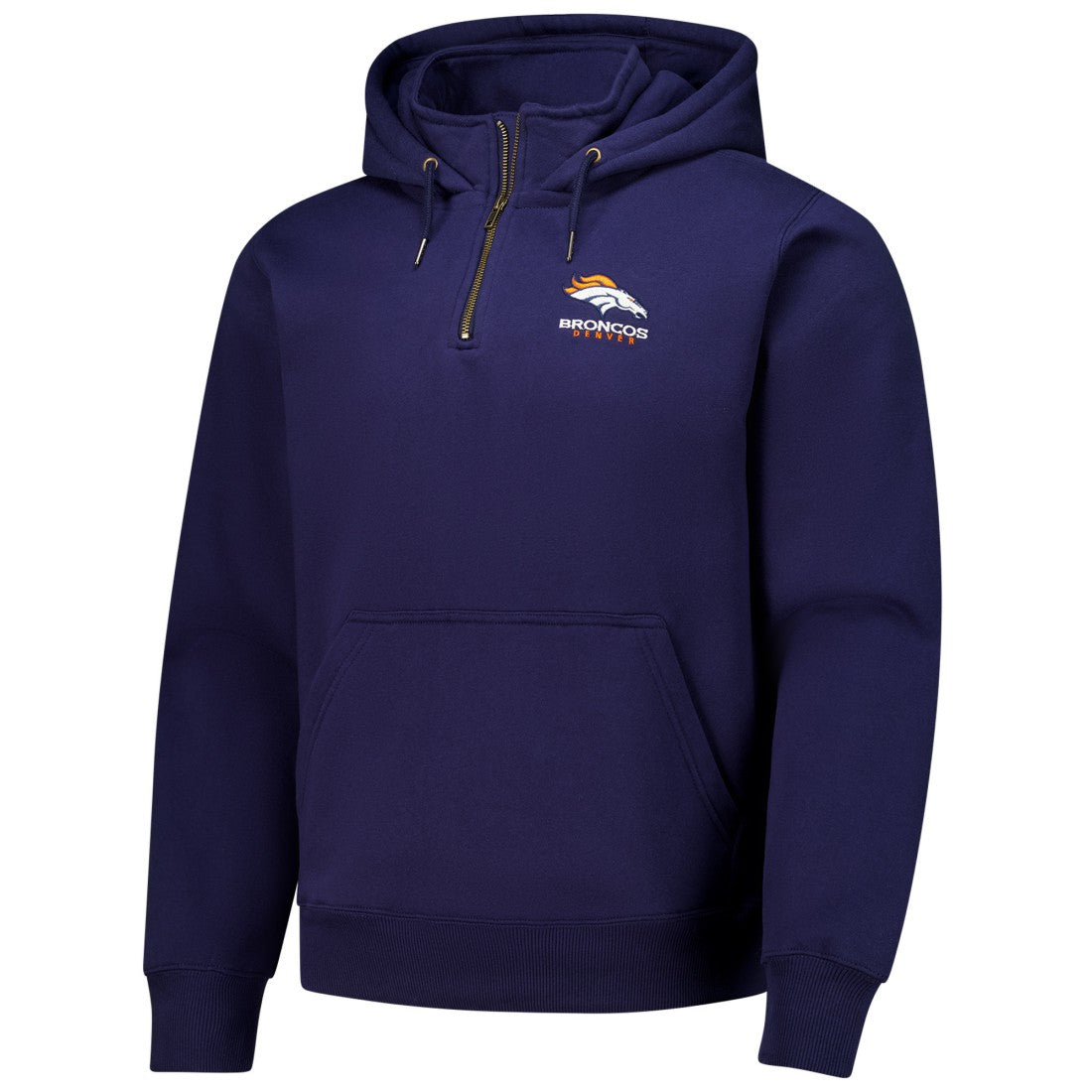 Denver Broncos Dunbrooke Unisex Defender Quarter-Zip Hoodie - Navy sale