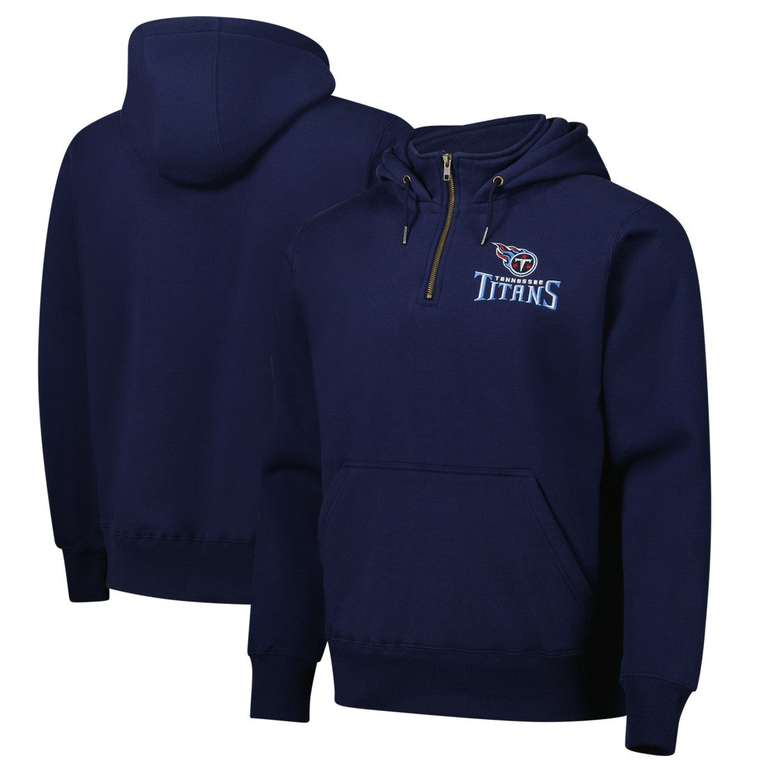 Tennessee Titans Dunbrooke Unisex Defender Quarter-Zip Hoodie - Navy for sale