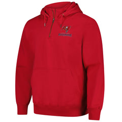 Tampa Bay Buccaneers Dunbrooke Unisex Defender Quarter-Zip Hoodie - Red outlet