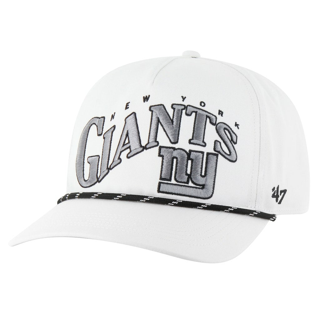 New York Giants '47 Wave Speckle Hitch Rope Adjustable Hat - White for sale