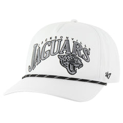 Jacksonville Jaguars '47 Wave Speckle Hitch Rope Adjustable Hat - White for sale
