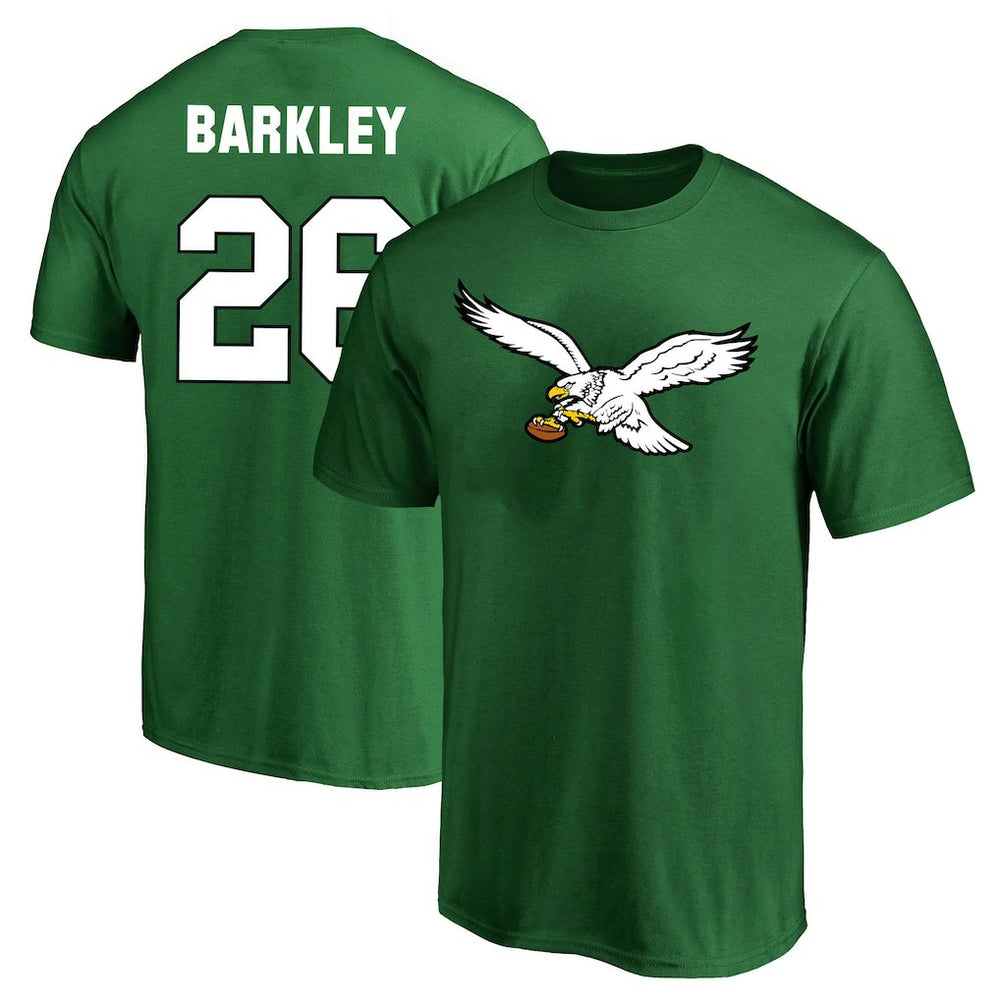 Saquon Barkley Philadelphia Eagles Big & Tall Player Name & Number T-Shirt - Kelly Green discount