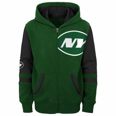 New York Jets Youth Stadium Color-Block Full-Zip Hoodie - Green online