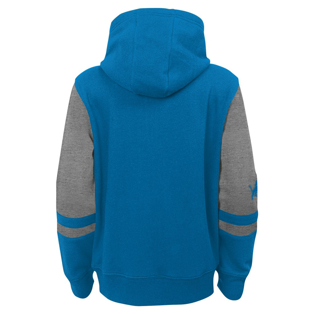 Detroit Lions Youth Stadium Color-Block Full-Zip Hoodie - Blue discount