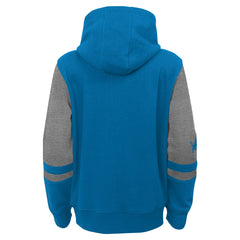Detroit Lions Youth Stadium Color-Block Full-Zip Hoodie - Blue discount