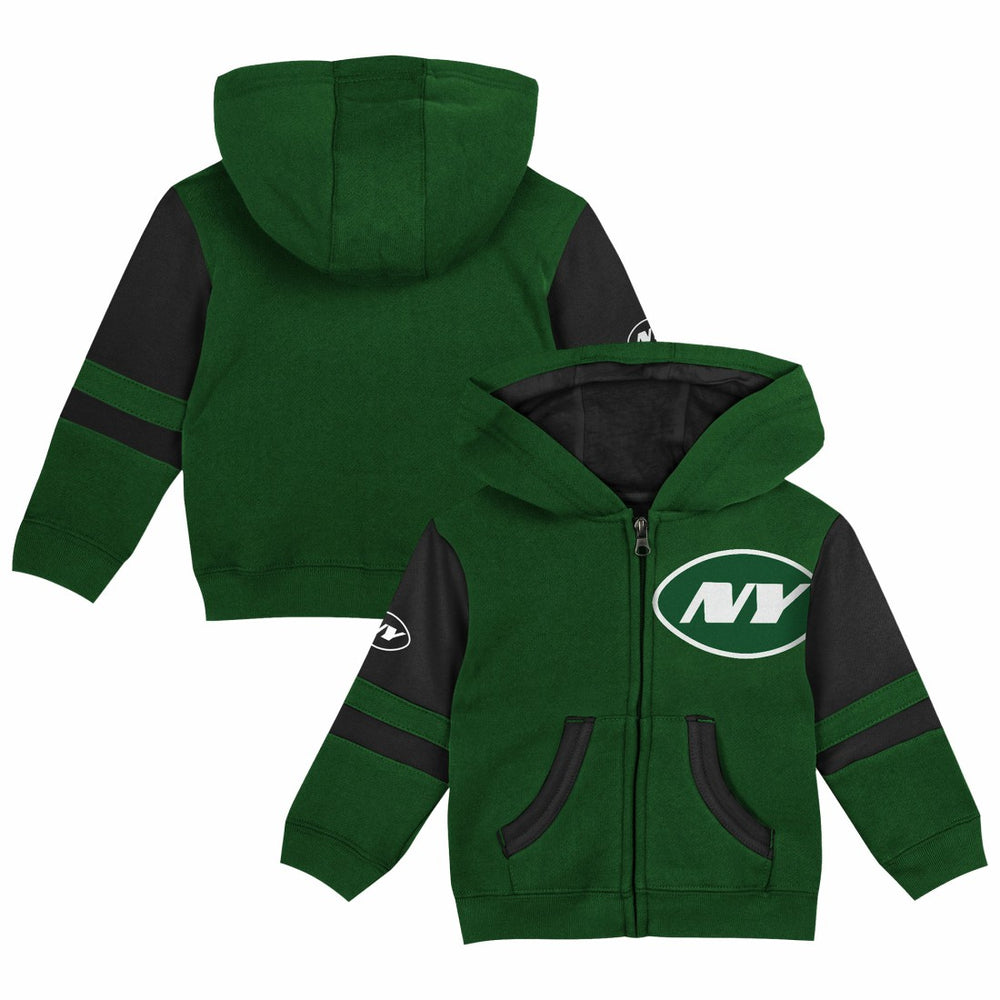 New York Jets Preschool Stadium Color Block Full-Zip Hoodie - Green cheap