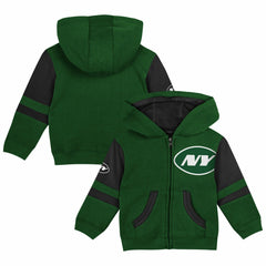 New York Jets Preschool Stadium Color Block Full-Zip Hoodie - Green cheap