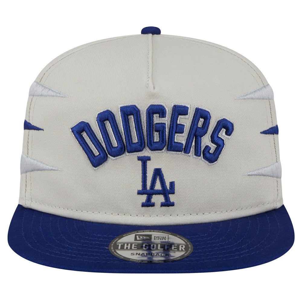 Los Angeles Dodgers Iron Golfer Snapback Hat - Cream | New Era