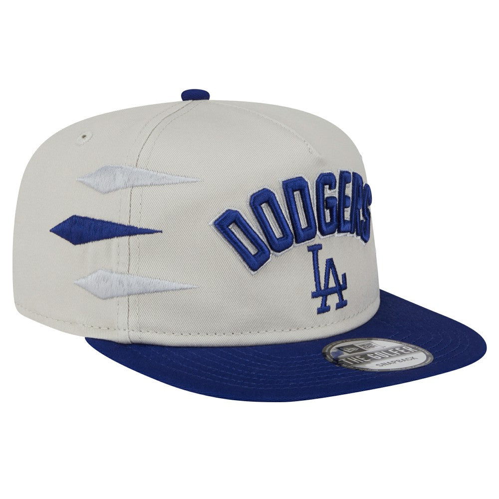 Los Angeles Dodgers Iron Golfer Snapback Hat - Cream | New Era