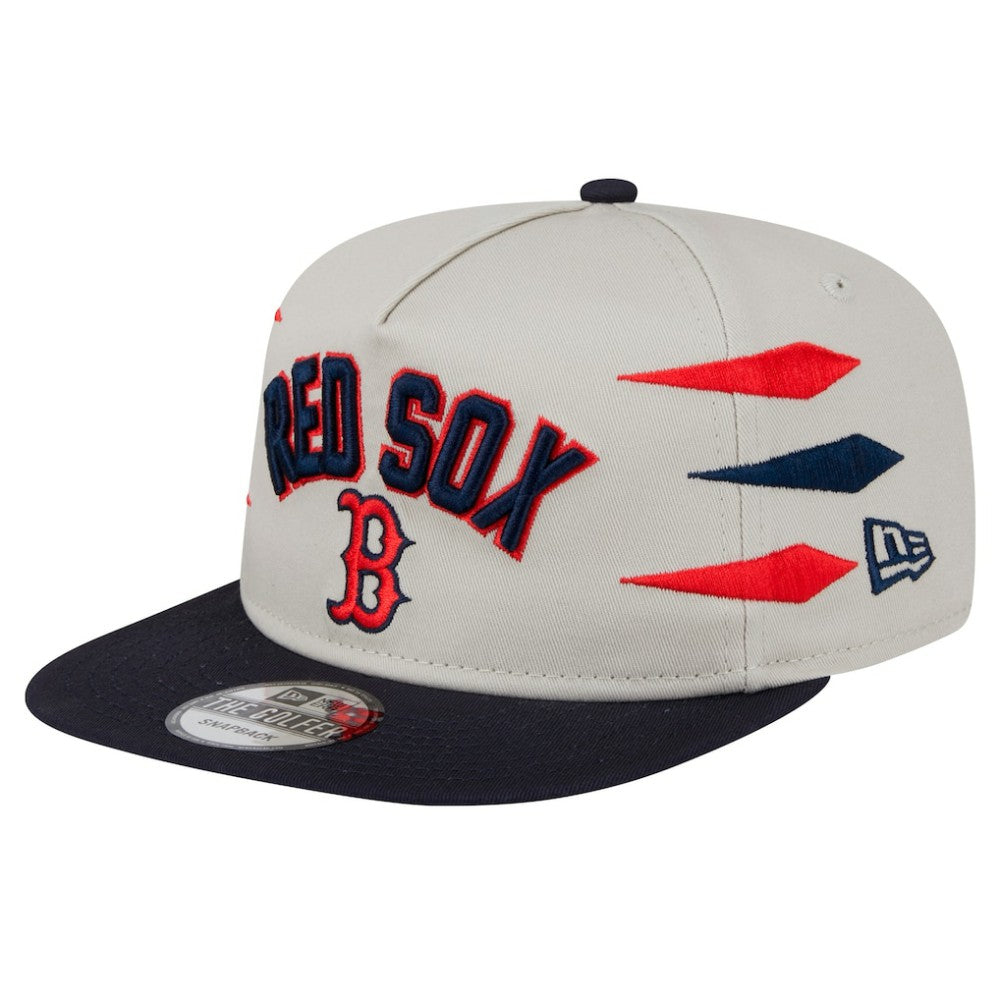 Boston Red Sox Iron Golfer Snapback Hat - Cream | New Era
