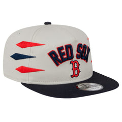 Boston Red Sox Iron Golfer Snapback Hat - Cream | New Era