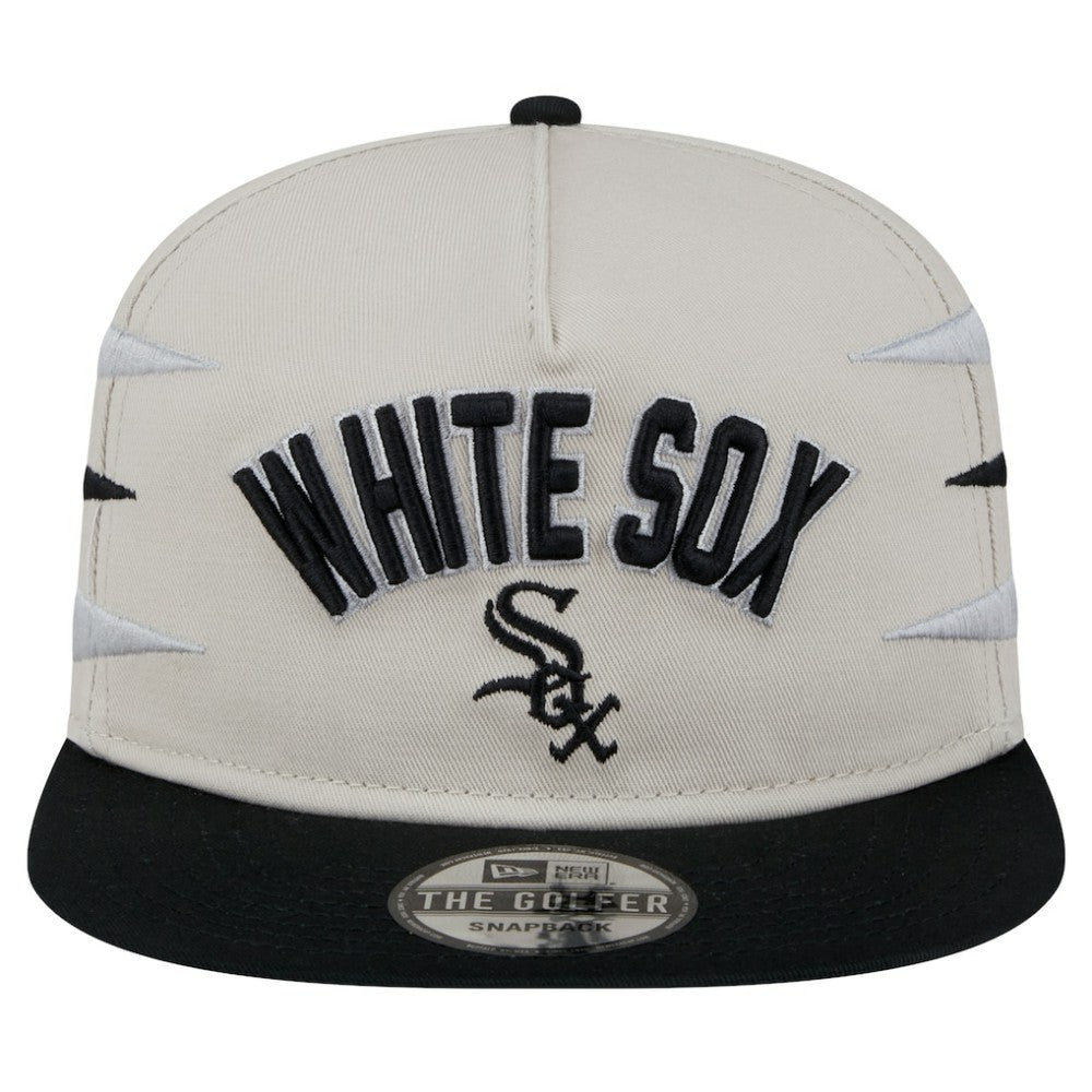 Chicago White Sox Iron Golfer Snapback Hat - Cream | New Era