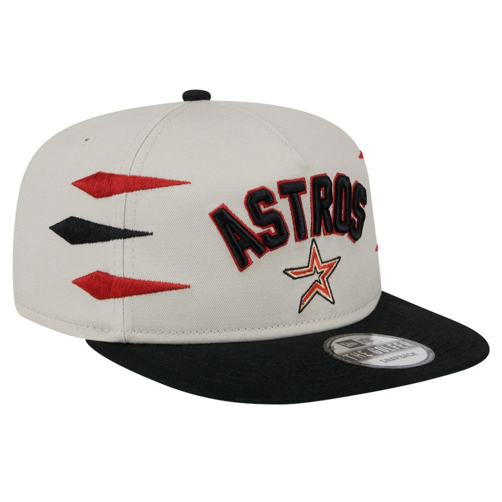 Houston Astros Iron Golfer Snapback Hat - Cream | New Era