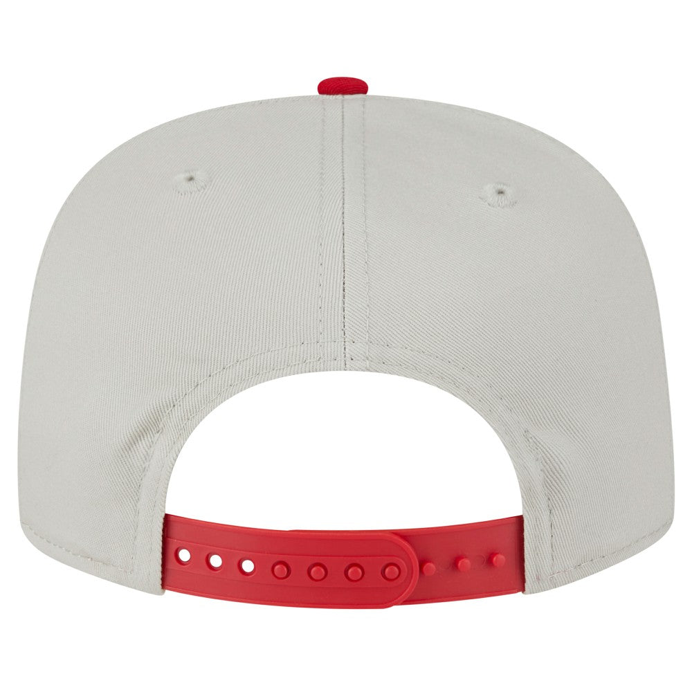 Los Angeles Angels Iron Golfer Snapback Hat - Cream | New Era