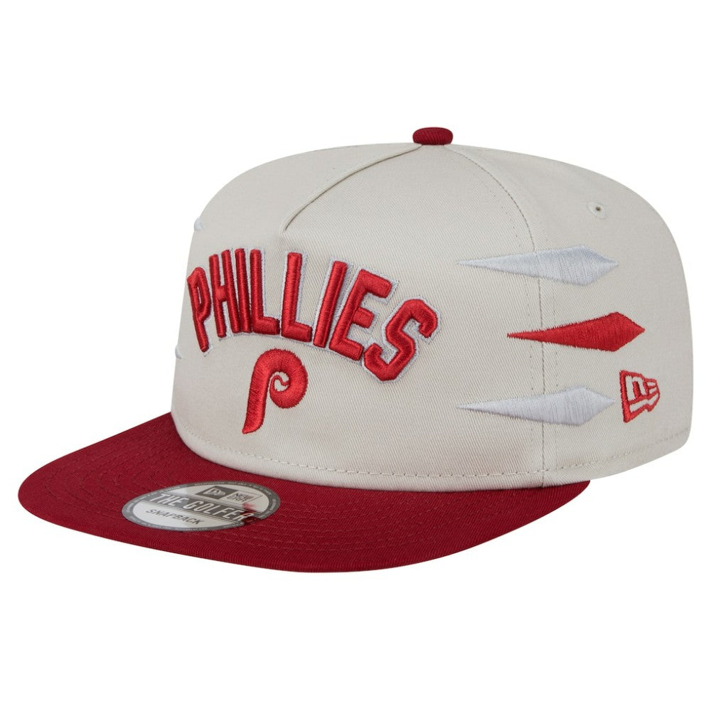 Philadelphia Phillies Iron Golfer Snapback Hat - Cream | New Era