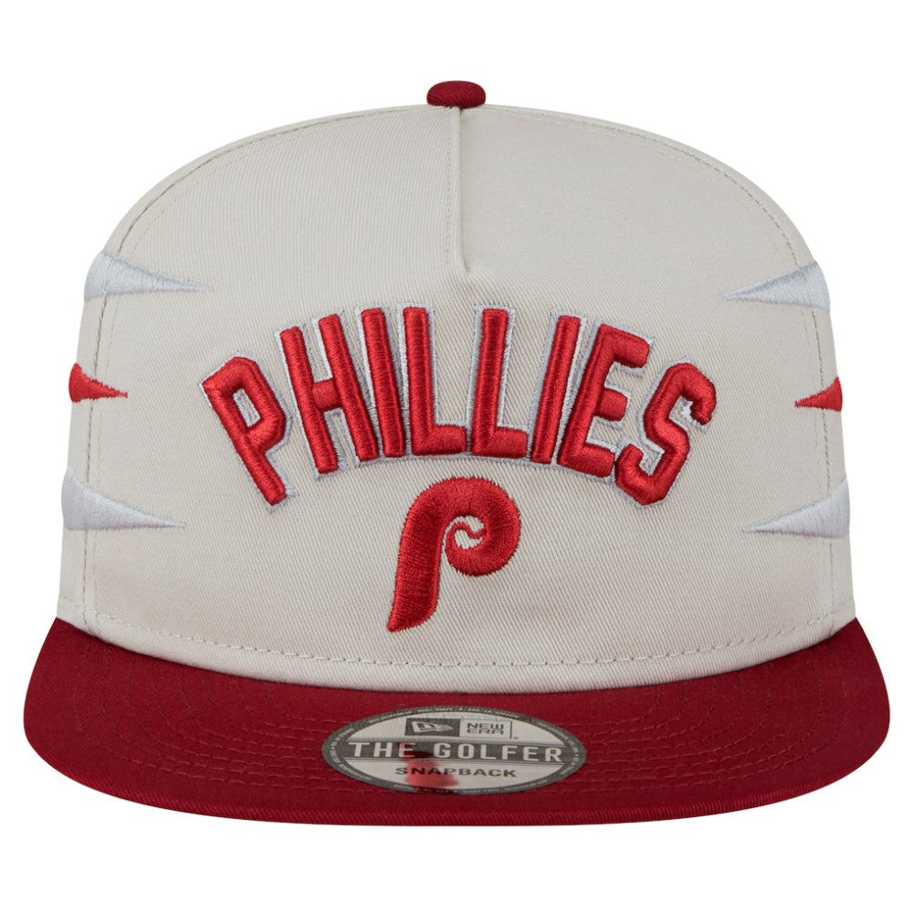 Philadelphia Phillies Iron Golfer Snapback Hat - Cream | New Era
