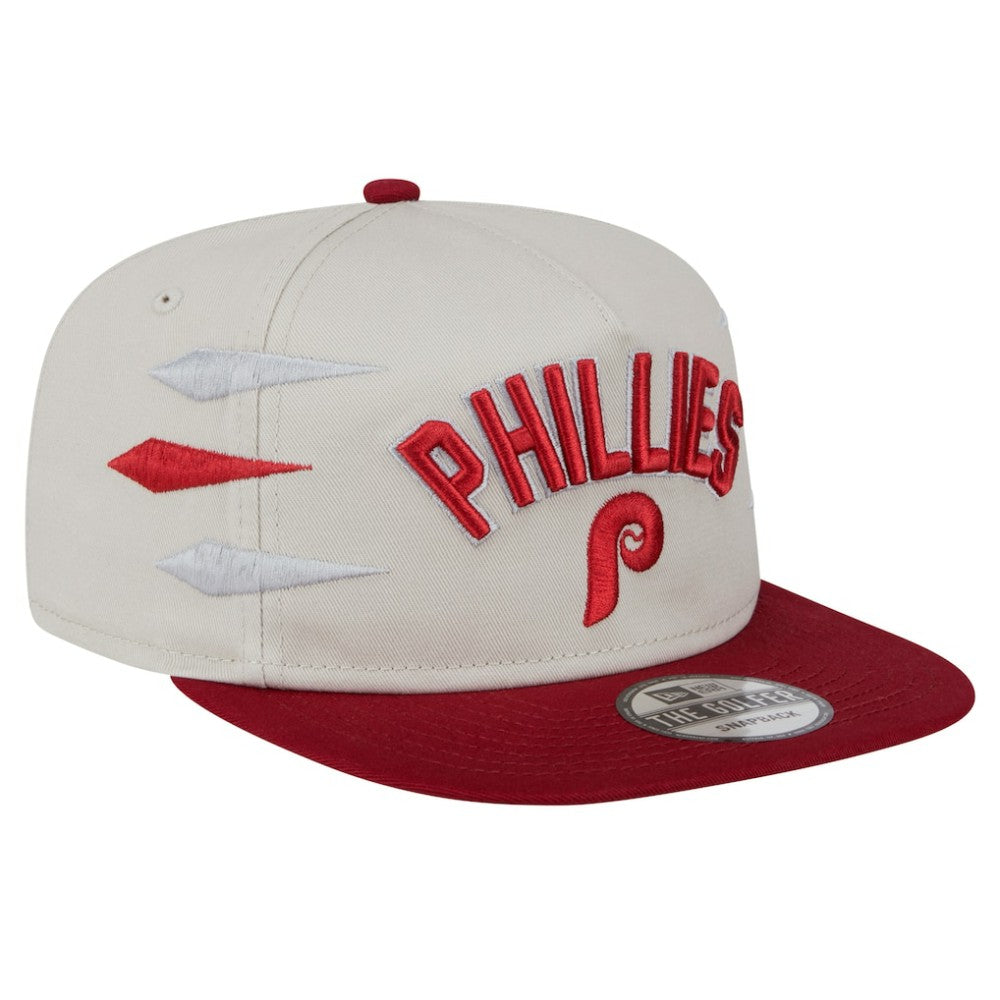 Philadelphia Phillies Iron Golfer Snapback Hat - Cream | New Era