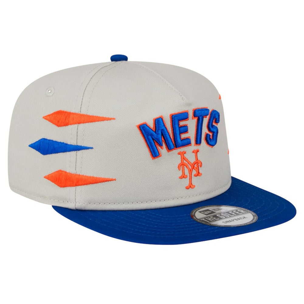 New York Mets Iron Golfer Snapback Hat - Cream | New Era