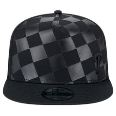 Philadelphia Phillies Score Check 9FIFTY A-Frame Trucker Snapback Hat - Black | New Era