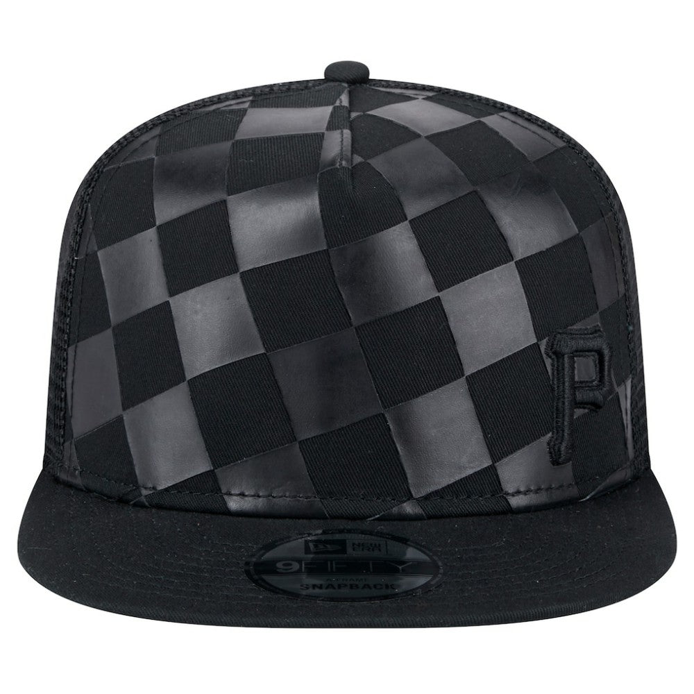 Pittsburgh Pirates Score Check 9FIFTY A-Frame Trucker Snapback Hat - Black | New Era