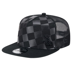Chicago White Sox Score Check 9FIFTY A-Frame Trucker Snapback Hat - Black | New Era