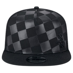 Chicago White Sox Score Check 9FIFTY A-Frame Trucker Snapback Hat - Black | New Era