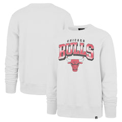 Chicago Bulls '47 Spotlight Headline Pullover Sweatshirt - White | 47 brand discount