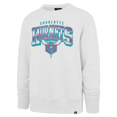 Charlotte Hornets '47 Spotlight Headline Pullover Sweatshirt - White | 47 brand on sale