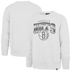 Brooklyn Nets '47 Spotlight Headline Pullover Sweatshirt - White | 47 brand on sale