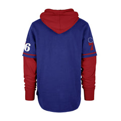 Philadelphia 76ers '47 Trifecta Shortstop Pullover Hoodie - Royal | 47 brand cheap