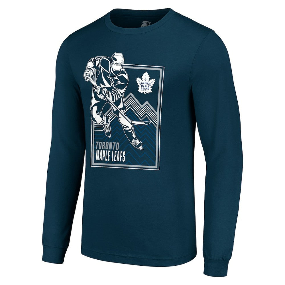 Toronto Maple Leafs Starter Player Grid Long Sleeve T-Shirt Blue